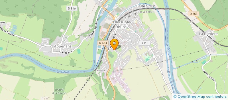 localisation de l'entreprise 878 075 464   L'ISLE-SUR-LE-DOUBS