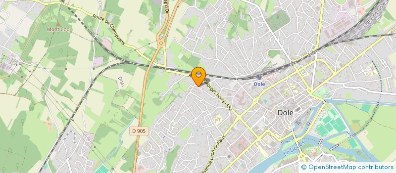 localisation de l'entreprise 878 238 765  à DOLE