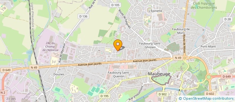 localisation de l'entreprise 878 424 886   MAUBEUGE