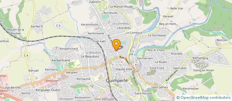 localisation de l'entreprise 878 621 341  à QUIMPERLE