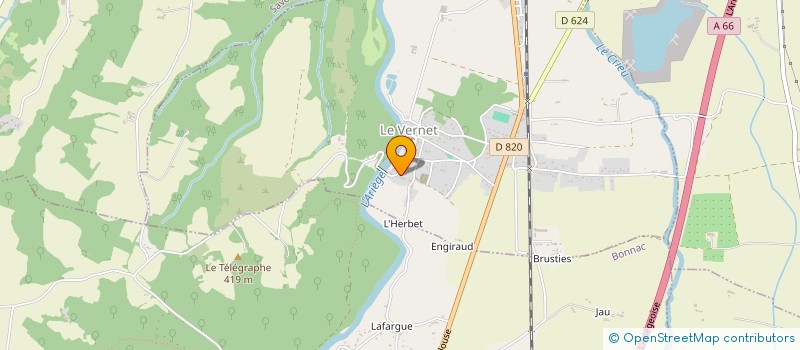 localisation de l'entreprise 878 626 944 à LE VERNET