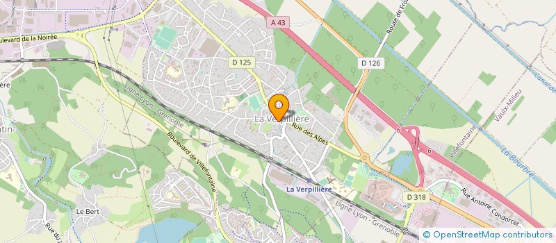 localisation de l'entreprise 878 973 460 à LA VERPILLIERE