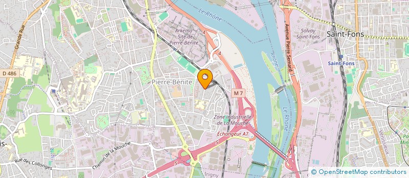 localisation de l'entreprise 879 080 091   OULLINS-PIERRE-BENITE