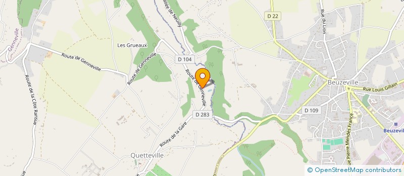 localisation de l'entreprise 879 223 790   QUETTEVILLE