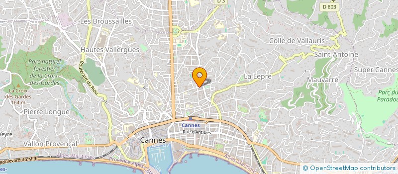 localisation de l'entreprise 879 255 420 à MANDELIEU-LA-NAPOULE