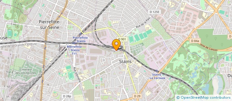 localisation de l'entreprise 879 454 403 à STAINS