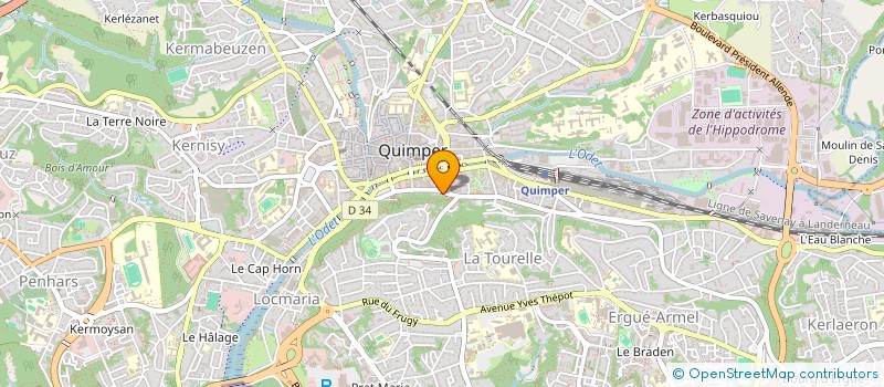 localisation de l'entreprise 879 530 434  à QUIMPER