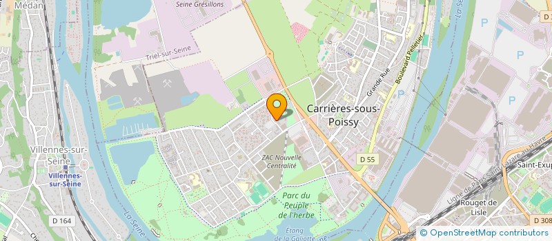 localisation de l'entreprise 879 608 842   CARRIERES-SOUS-POISSY