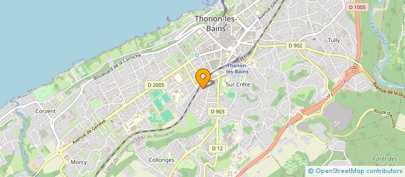 localisation de l'entreprise 879 632 438  à THONON-LES-BAINS
