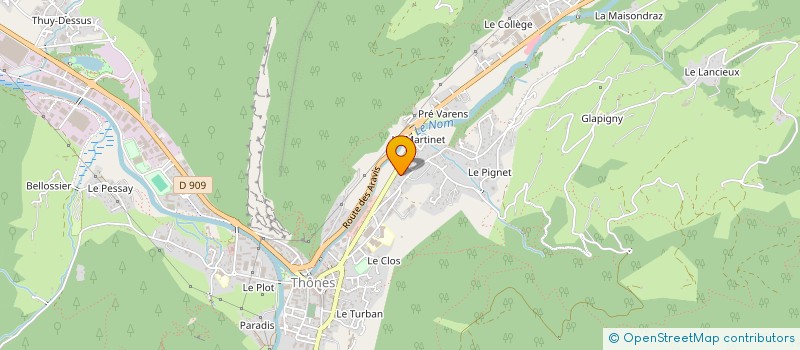 localisation de l'entreprise 879 646 651   THONES