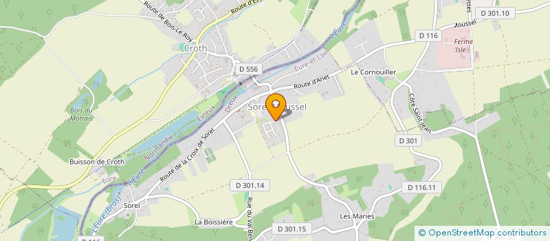 localisation de l'entreprise 879 704 062 à SOREL-MOUSSEL
