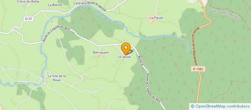 localisation de l'entreprise 879 796 563   SAINT-GENEST-MALIFAUX