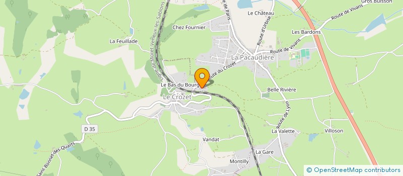 localisation de l'entreprise 879 944 270   LA PACAUDIERE