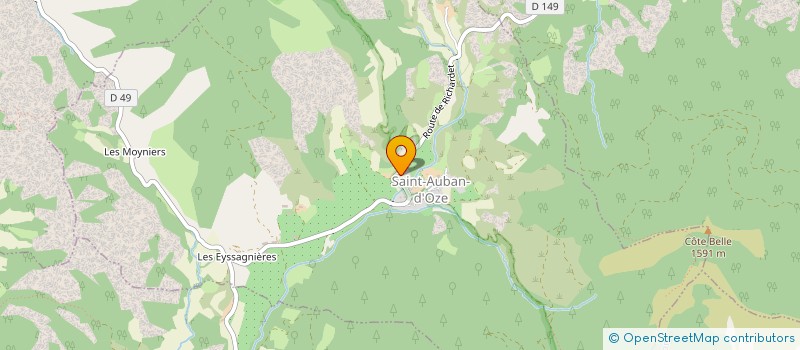 localisation de l'entreprise 880 075 312   SAINT AUBAN D'OZE