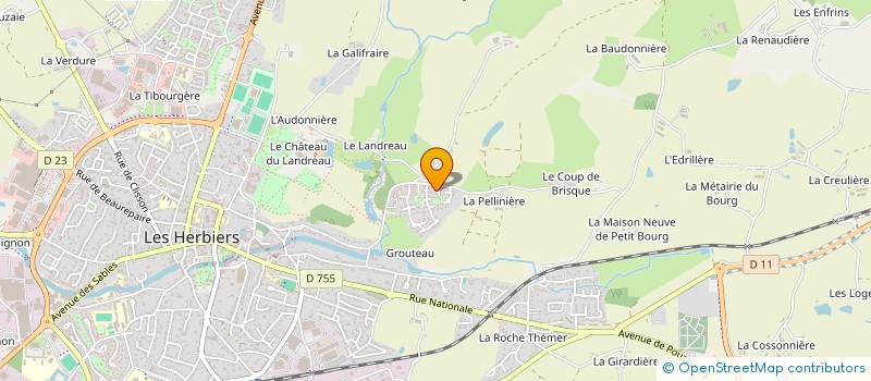 localisation de l'entreprise 880 134 861 à LES HERBIERS
