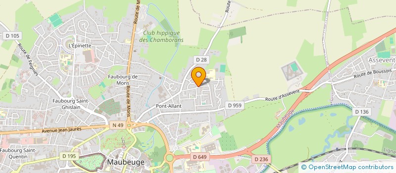 localisation de l'entreprise 880 221 395   MAUBEUGE