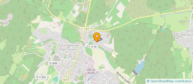 localisation de l'entreprise 880 690 722   SAINT-MATHIEU-DE-TREVIERS