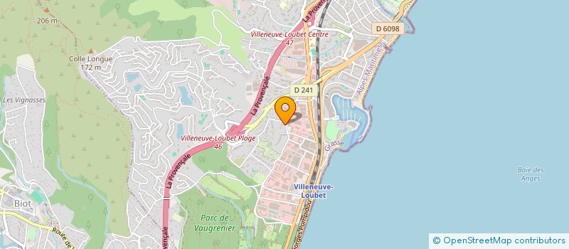 localisation de l'entreprise 880 729 587 à VILLENEUVE-LOUBET
