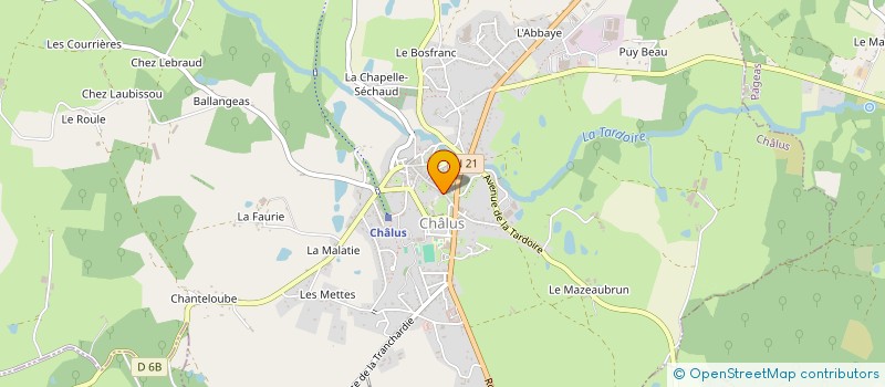 localisation de l'entreprise 880 733 191 à CHALUS