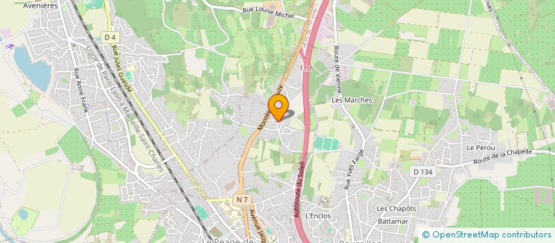 localisation de l'entreprise 880 770 607   LE PEAGE-DE-ROUSSILLON