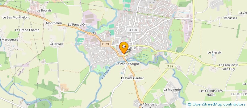 localisation de l'entreprise 880 788 393   ACIGNE