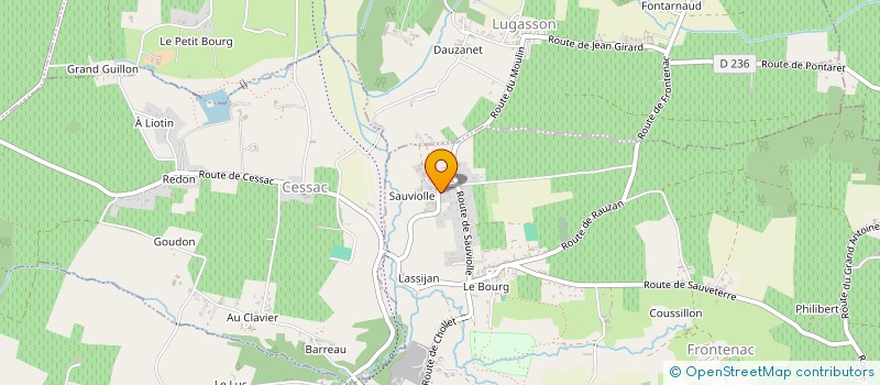 localisation de l'entreprise 880 791 579   FRONTENAC