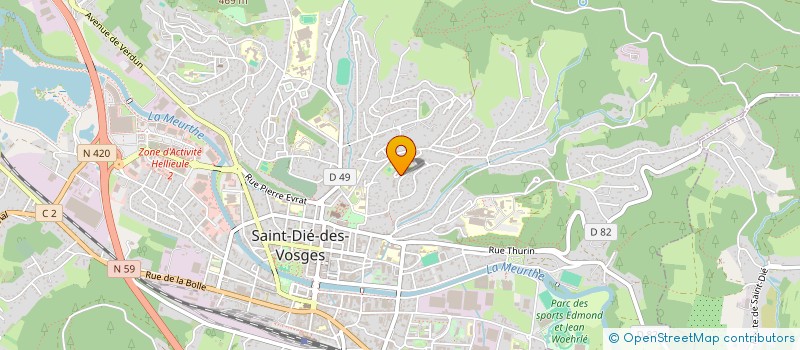 localisation de l'entreprise 880 800 503   SAINT-DIE-DES-VOSGES