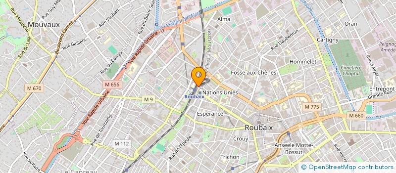 localisation de l'entreprise 880 904 198 à ROUBAIX
