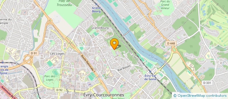 localisation de l'entreprise 881 121 446 à EVRY-COURCOURONNES