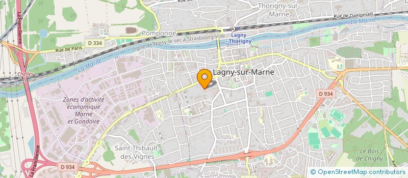 localisation de l'entreprise 881 317 705   THORIGNY-SUR-MARNE