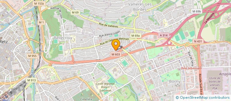 localisation de l'entreprise 881 412 191   METZ