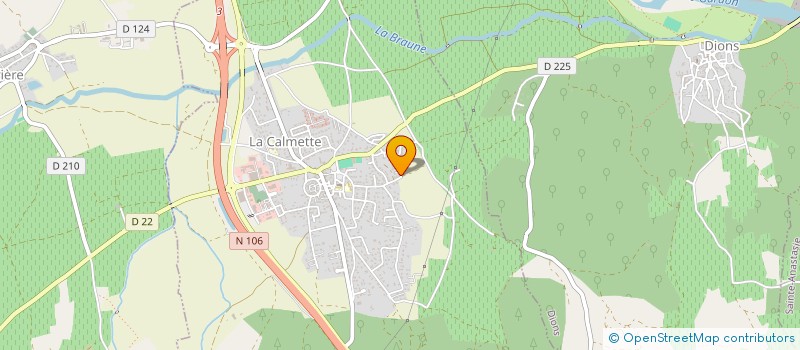 localisation de l'entreprise 881 586 432   LA CALMETTE