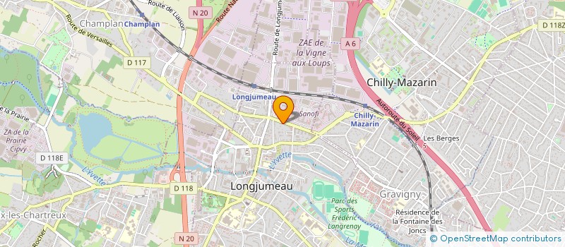 localisation de l'entreprise 881 588 891  à LONGJUMEAU