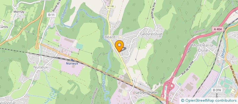 localisation de l'entreprise 881 879 712 à MONTREAL-LA-CLUSE