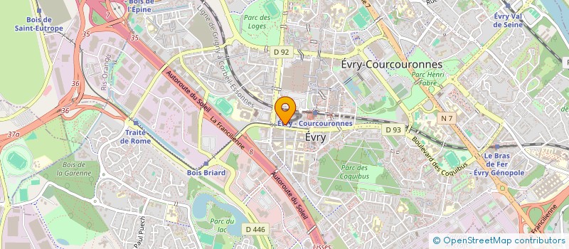 localisation de l'entreprise 881 991 533 à EVRY-COURCOURONNES