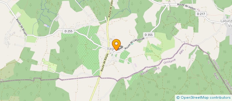 localisation de l'entreprise 882 116 668   VAGNAS