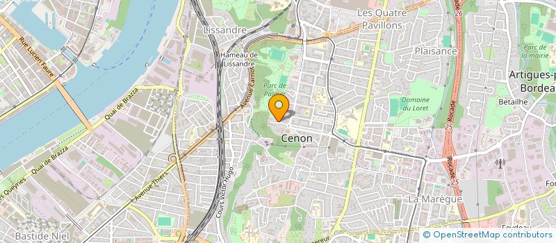 localisation de l'entreprise 882 465 610   CENON