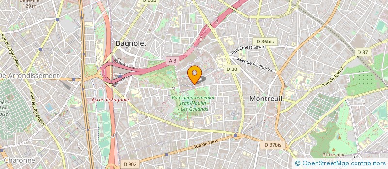 localisation de l'entreprise 882 467 889 à BAGNOLET