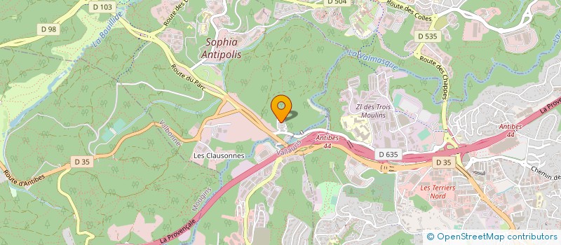 localisation de l'entreprise 882 569 130 à VALBONNE
