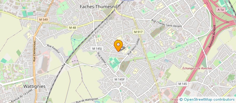 localisation de l'entreprise 882 599 590   FACHES-THUMESNIL