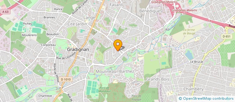 localisation de l'entreprise 882 603 137 à GRADIGNAN