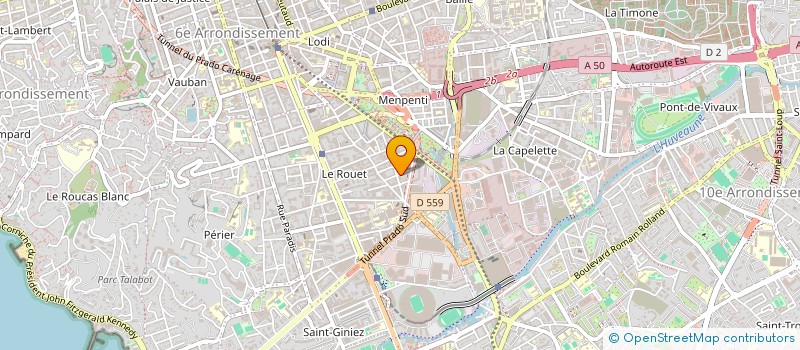localisation de l'entreprise 882 689 219 à MARSEILLE 8EME