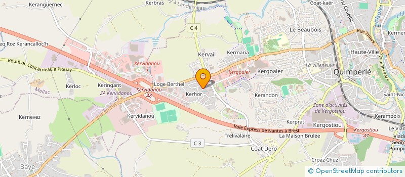 localisation de l'entreprise 882 751 175   TREMEVEN