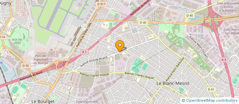 localisation de l'entreprise 882 768 278 à LE BLANC-MESNIL