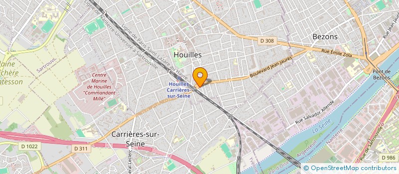 localisation de l'entreprise 882 782 725   HOUILLES