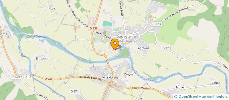 localisation de l'entreprise 882 819 725 à SAUVETERRE-DE-BEARN