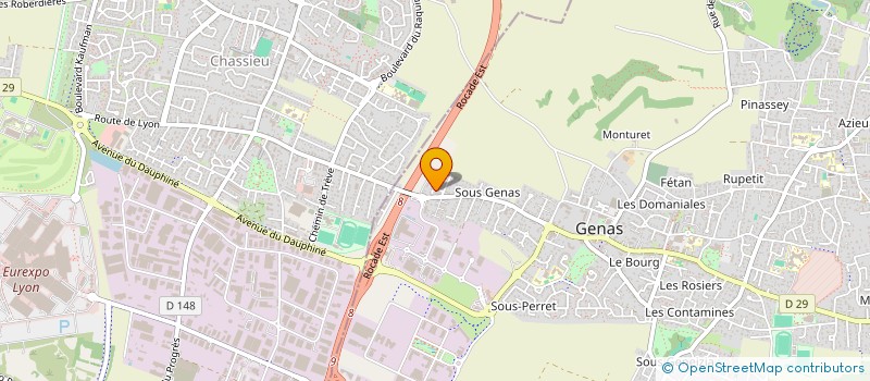 localisation de l'entreprise 883 016 222   GENAS