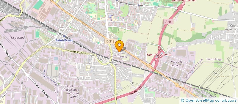 localisation de l'entreprise 883 036 014   SAINT-PRIEST