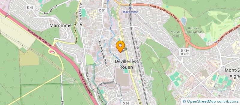 localisation de l'entreprise 883 053 829   DEVILLE-LES-ROUEN