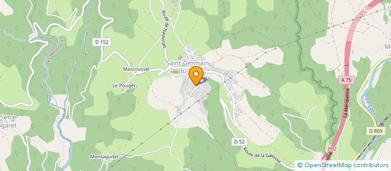 localisation de l'entreprise 883 119 364   LA CANOURGUE